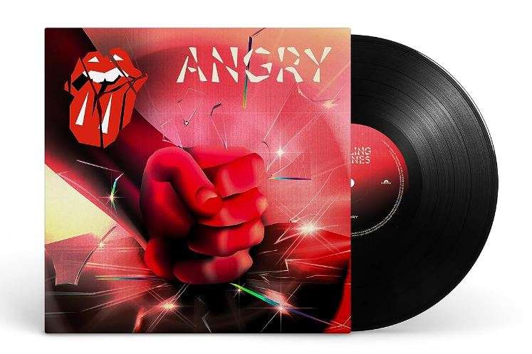 Okładka płyty winylowej artysty The Rolling Stones o tytule Angry