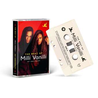 Okładka kasety magnetofonowej artysty Milli Vanilli tytule The Best Of Milli Vanilli
