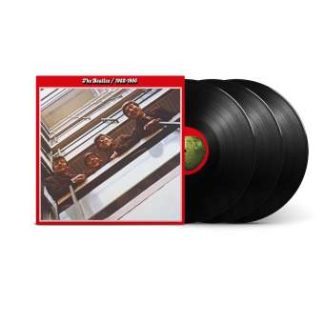 Okładka płyty winylowej artysty The Beatles o tytule Red Album