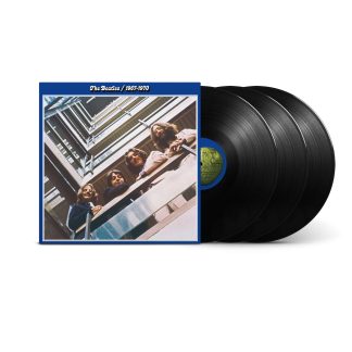 Okładka płyty winylowej artysty The Beatles o tytule Blue Album