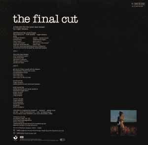 Okładka płyty winylowej artysty Pink Floyd o tytule The Final Cut