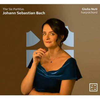 Okładka płyty CD artysty Giulia Nuti o tytule Johann Sebastian Bach: Partiten BWV 825-830