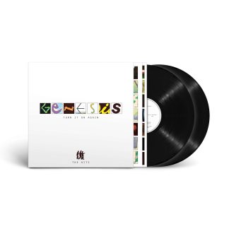 Okładka płyty winylowej artysty Genesis o tytule Turn It On Again The Hits