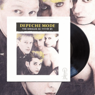 Okładka płyty winylowej artysty The Depeche Mode o tytule The Singles 81-85