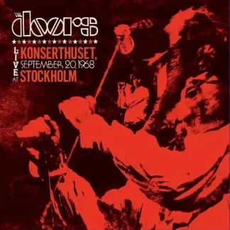 Okładka płyty CD artysty The Doors o tytule Live In Konserthuset, Sztokholm, 1968