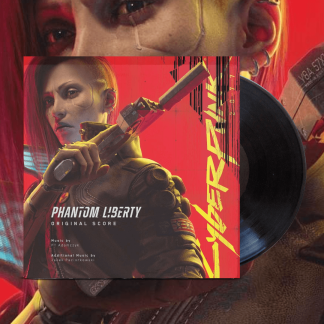 Okładka płyty winylowej o tytule Cyberpunk 2077 Cyberpunk 2077: Phantom Liberty