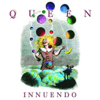 Okładka płyty winylowej artysty Queen o tytule Innuendo