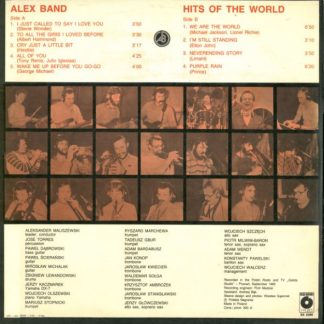 Okładka płyty winylowej artysty Alex Band o tytule Hits of the World