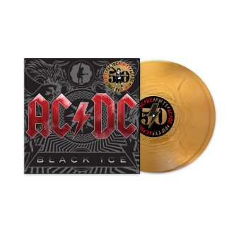 Okładka płyty winylowej wykonawcy AC/DC o tytule Black Ice