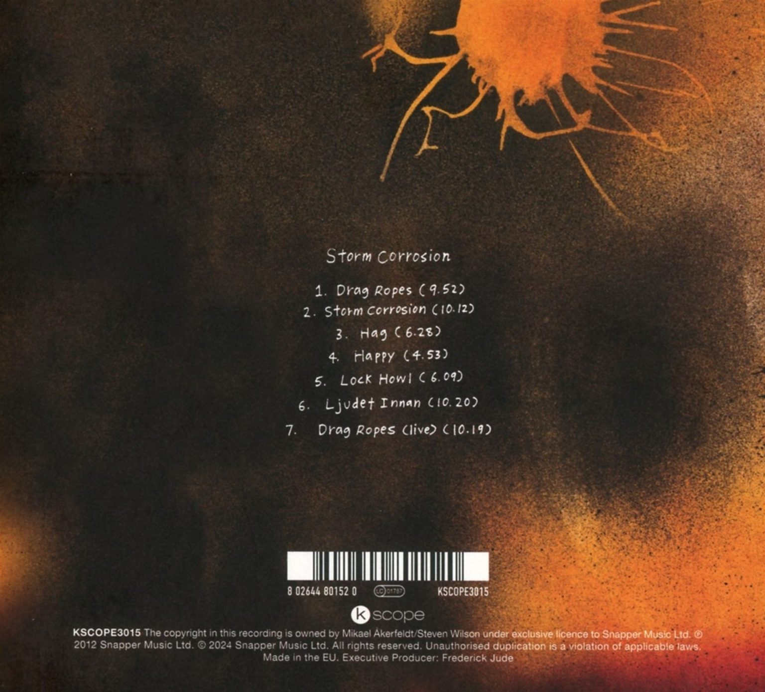 Okładka płyty CD wykonawcy Storm Corrosion o tytule Storm Corrosion