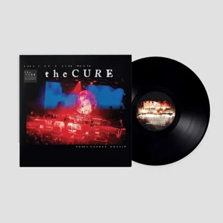 Okładka płyty winylowej wykonawcy The Cure o tytule Songs Of A Live World: Troxy London MMXXIV Black Bio Vinyl Edition