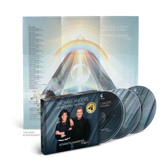 Okładka płyty CD wykonawcy Thomas Anders o tytule Thomas Sings Modern Talking Romantic Warriors