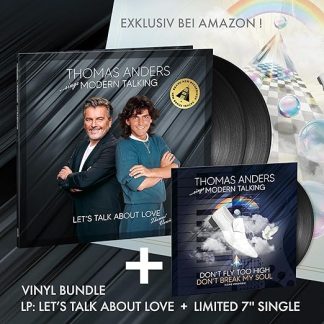 Okładka płyty winylowej wykonawcy Thomas Anders o tytule Sings Modern Talking: Let's Talk About Love