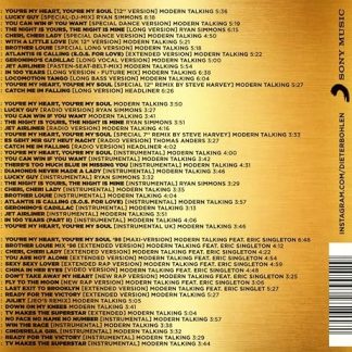 Okładka płyty CD wykonawcy Modern Talking o tytule Maxi & Singles Collection