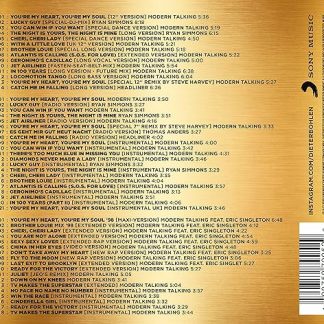 Okładka płyty CD wykonawcy Modern Talking o tytule Maxi & Singles Collection