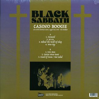 Okładka płyty winylowej wykonawcy Black Sabbath o tytule Live At The Montreux Casino