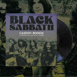 Okładka płyty winylowej wykonawcy Black Sabbath o tytule Live At The Montreux Casino