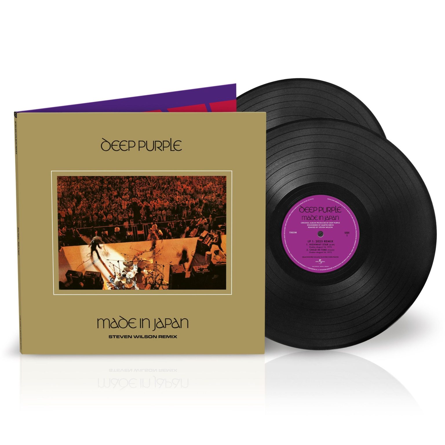 Okładka płyty winylowej wykonawcy Deep Purple o tytule Made In Japan