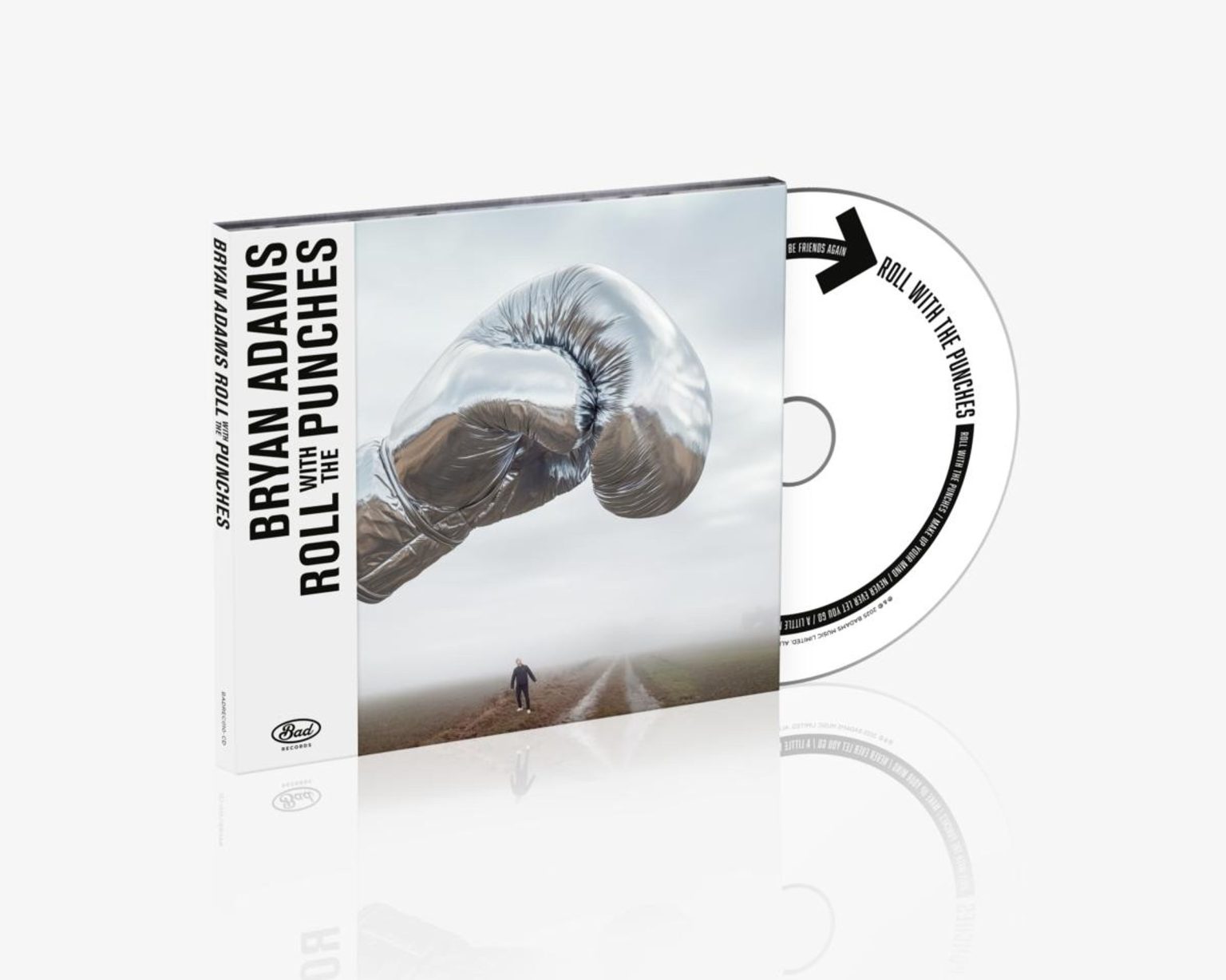 Okładka płyty CD wykonawcy Bryan Adams o tytule Roll With The Punches