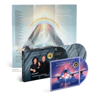 Okładka płyty CD wykonawcy Thomas Anders o tytule Thomas Sings Modern Talking Romantic Warriors