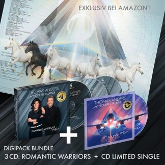Okładka płyty CD wykonawcy Thomas Anders o tytule Thomas Sings Modern Talking Romantic Warriors