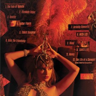 Okładka płyty winylowej wykonawcy Taylor Swift o tytule The Life Of A Showgirl: Sweat And Vanilla Perfume