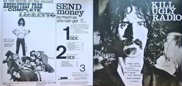 Okładka płyty winylowej wykonawcy Frank Zappa o tytule Absolutely Free