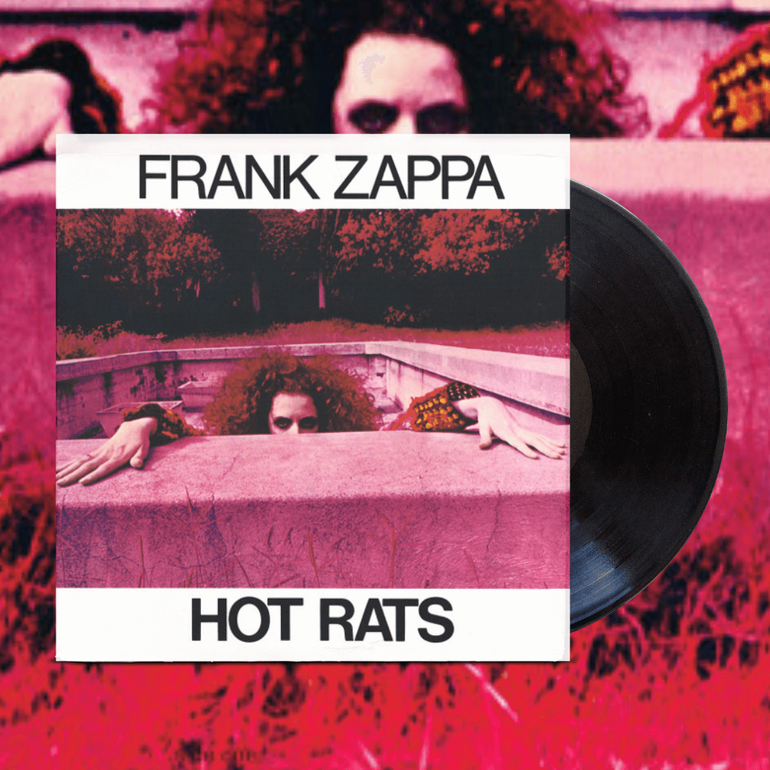 Okładka płyty winylowej wykonawcy Framk Zappa o tytule Hot Rats