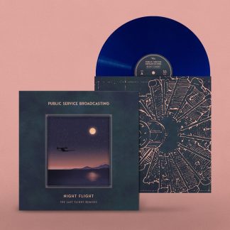 Okładka płyty winylowej wykonawcy Public Service Broadcasting o tytule Night Flight - The Last Flight Remixes