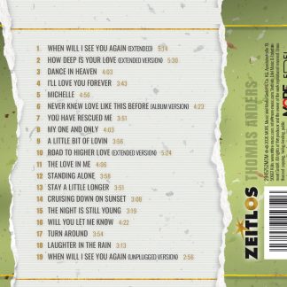 Okładka płyty CD wykonawcy Thomas Anders o tytule Zeitlos