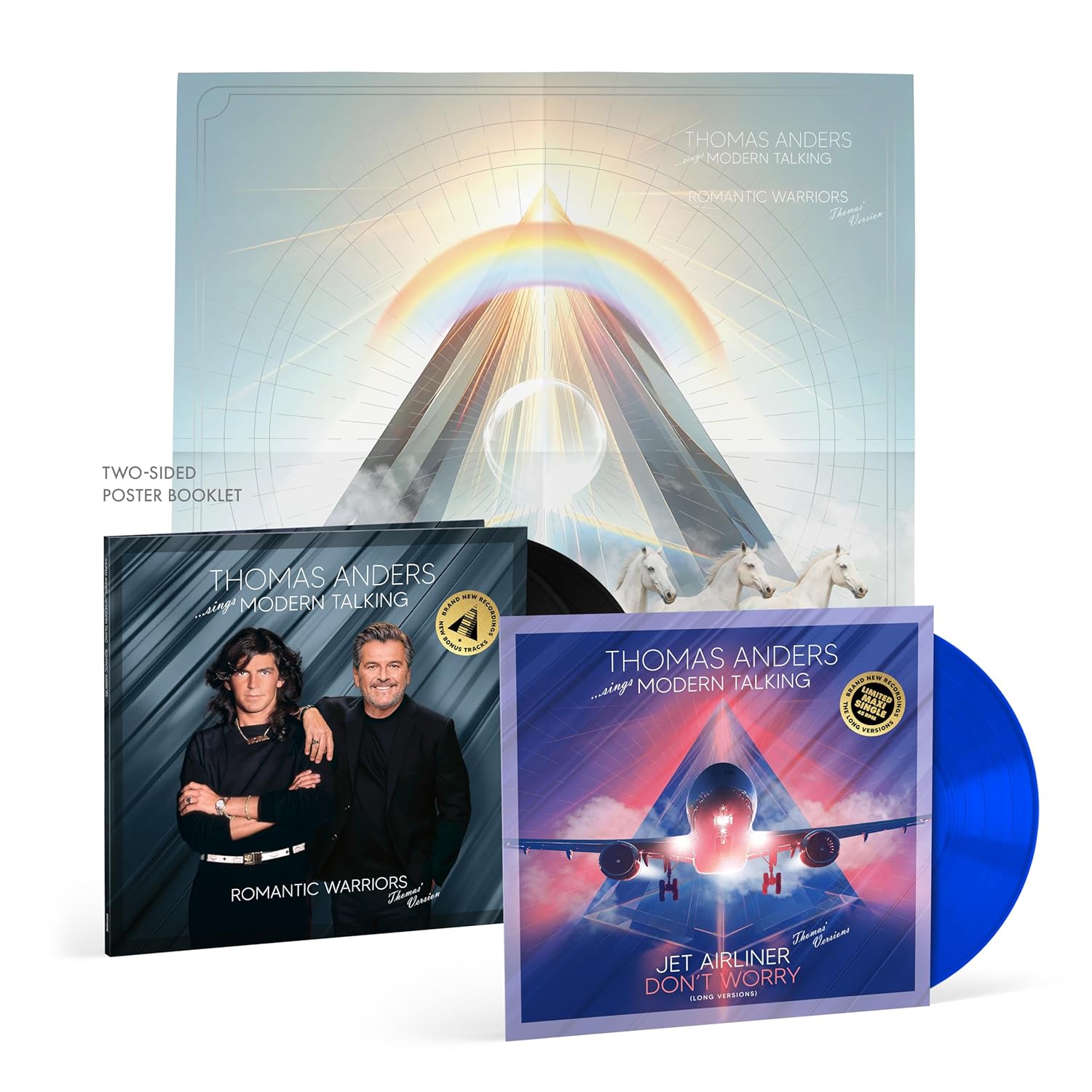 Okładka płyty winylowej wykonawcy Okładka płyty winylowej wykonawcy Thomas Anders o tytule Romantic Warriors