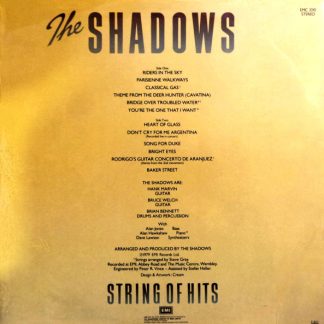 Okładka płyty winylowej wykonawcy Okładka płyty winylowej wykonawcy The Shadows o tytule String of Hits