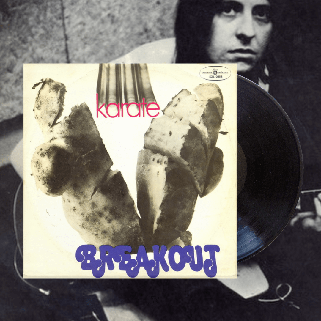 Okładka płyty winylowej wykonawcy Okładka płyty winylowej wykonawcy Breakout o tytule Karate