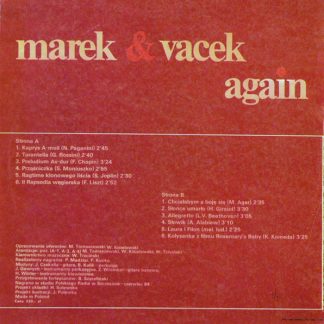Okładka płyty winylowej wykonawcy Marek & Wacek o tytule Again