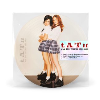 Okładka płyty winylowej wykonawcy t.A.T.u. o tytule All The Things She Said