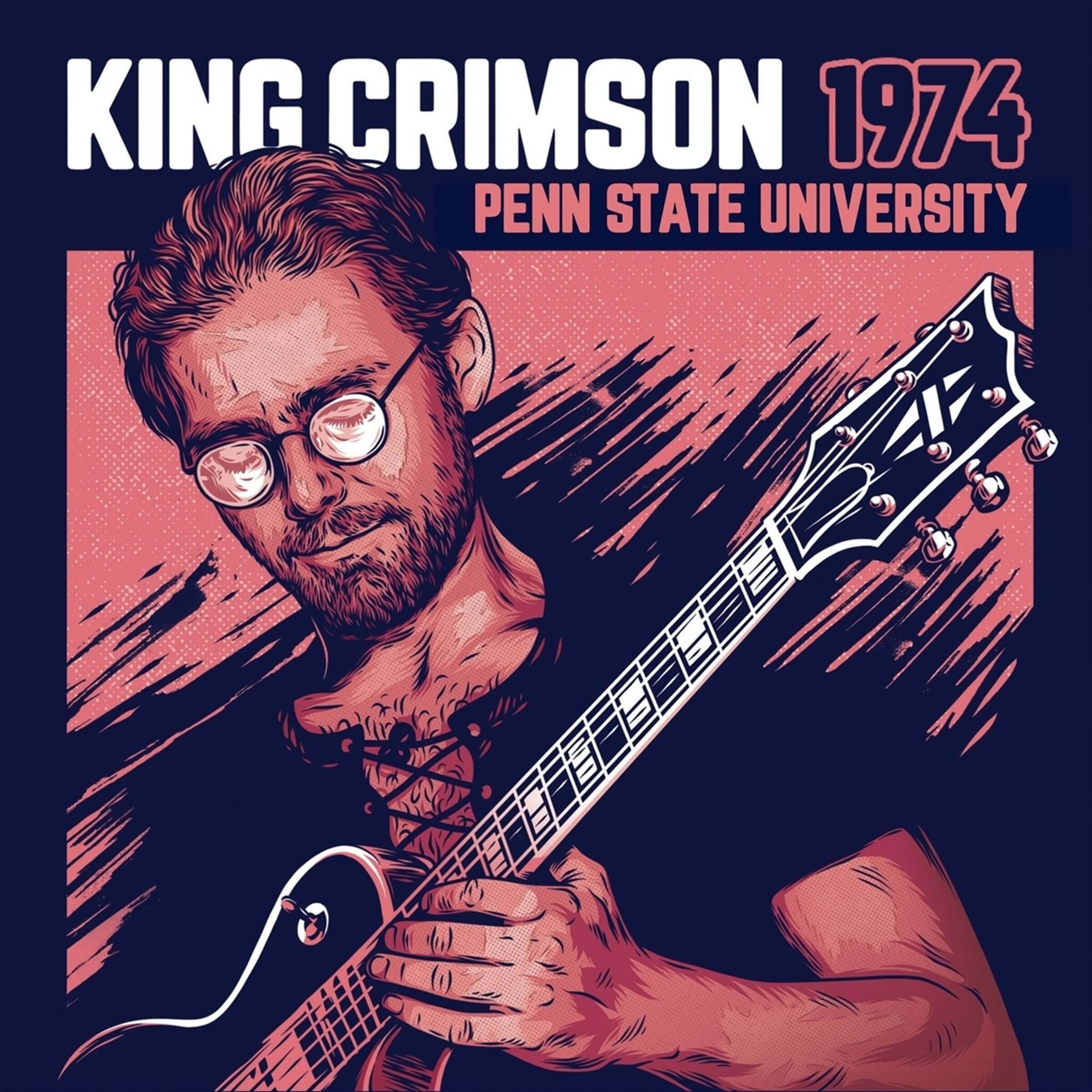 Okładka płyty CD wykonawcy King Crimson o tytule 1974 Penn State University