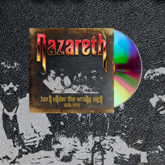 Okładka płyty CD wykonawcy Nazareth o tytule Born Under the Wrong Sign (1976-1979)