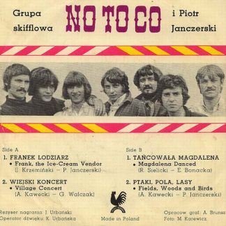 Okładka płyty winylowej wykonawcy Grupa Skifflowa No To Co i Piotr Janczerski o tytule Franek Lodziarz
