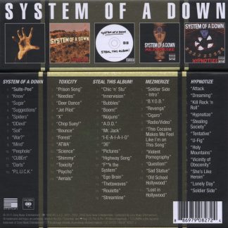 Okładka płyty winylowej wykonawcy System Of A Down o tytule Box Set 5CD