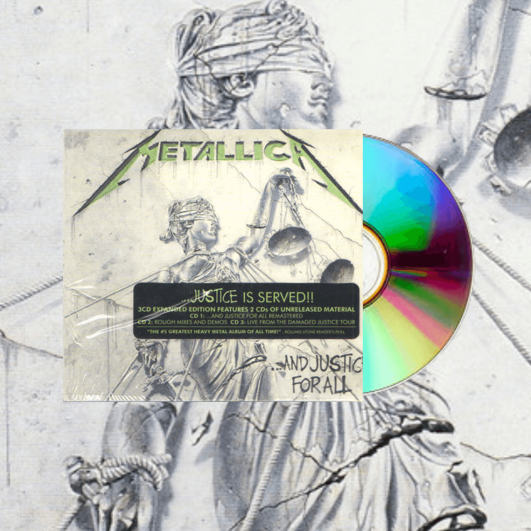 Okładka płyty CD wykonawcy Metallica o tytule ...And Justice for All