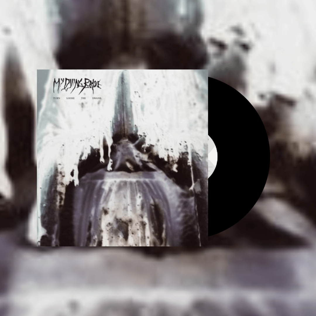 Okładka płyty winylowej wykonawcy My Dying Bride o tytule Turn Loose The Swans