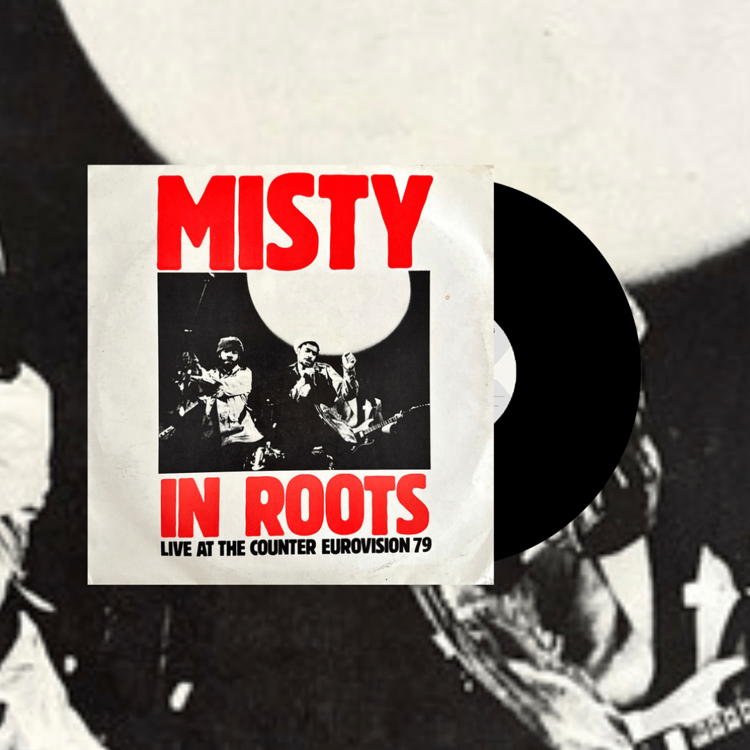 Okładka płyty winylowej wykonawcy Misty In Roots o tytule Live At The Counter Eurovision 79