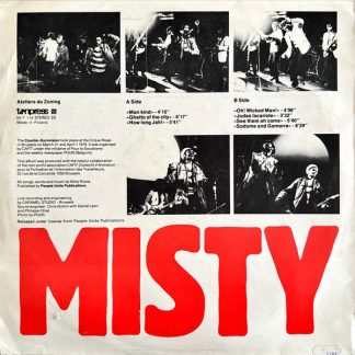 Okładka płyty winylowej wykonawcy Misty In Roots o tytule Live At The Counter Eurovision 79