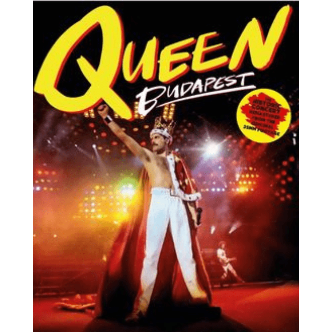 Okładka płyty Blu Ray wykonawcy Queen o tytule Budapest