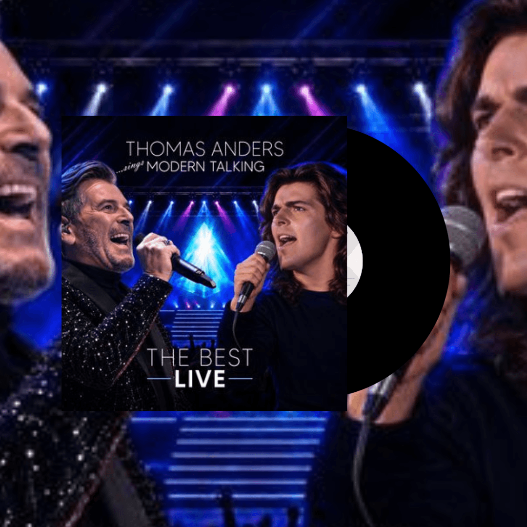 Okładka płyty winylowej wykonawcy Thomas Anders o tytule Thomas Anders: Sings Modern Talking: The Best - Live