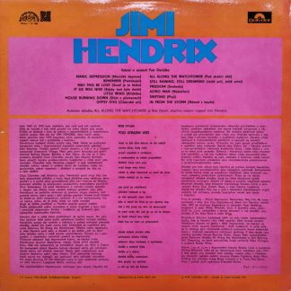 Okładka płyty winylowej wykonawcy Jimi Hendrix o tytule Jimi Hendrix